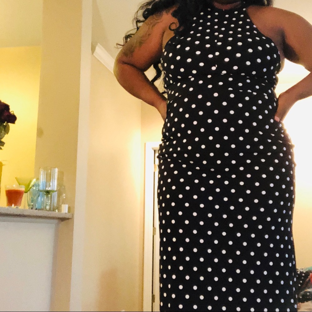 Polka Dot Maxi Dress